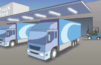 倉庫のトラックヤード軒下におすすめ