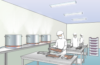 湿気の多い食品工場におすすめ